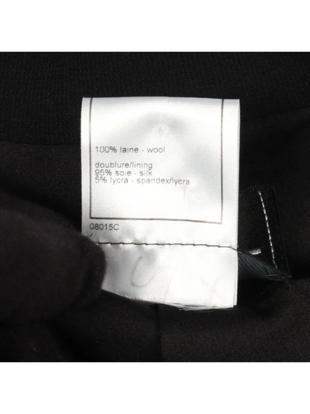 Chanel Tailored Jacket CC Logo Button BK Wool
